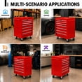 thumbnail image 4 of Memoryfield Rolling Tool Chest, 6 Drawer Tool Storage Cabinet with Locking System, Tool Cart Organizer for Garage Workshop, Red, 4 of 7
