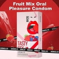 thumbnail image 3 of Juego de 10 preservativos de látex no grasosos para sexo oral con sabor a fruta, suministros para sexo adulto, 3 of 5