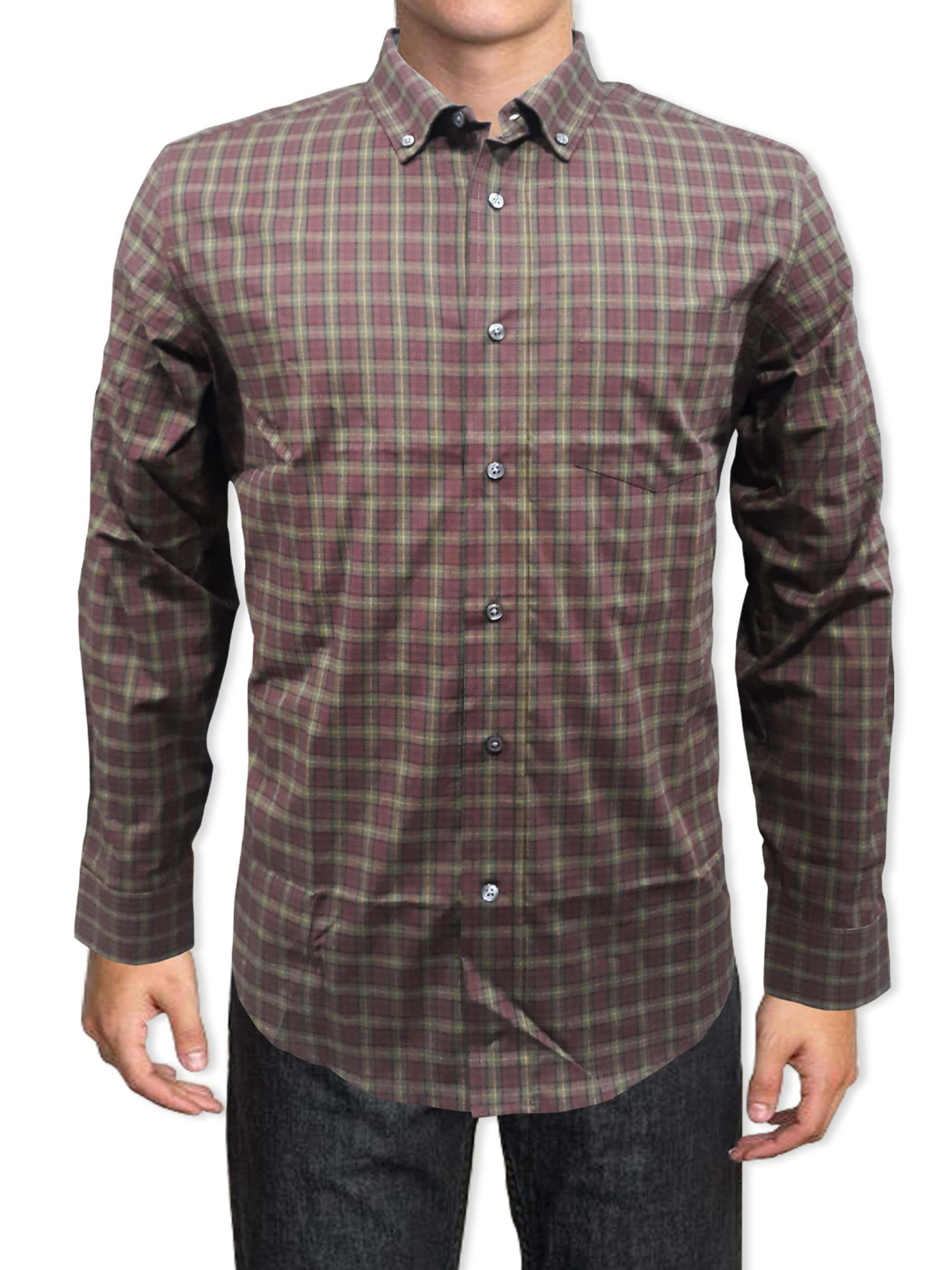 Men's and Big Men's Long Sleeve Stretch Poplin Shirt