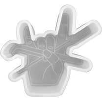 Lash Artist Hand Freshie Silicone Mold Size 4.25" Wide x 3.6" Long x 0.8" Deep Lashes Lash Artist Mold for Freshie, Soap, Resin, Candles for Aroma Beads Heat Resistant