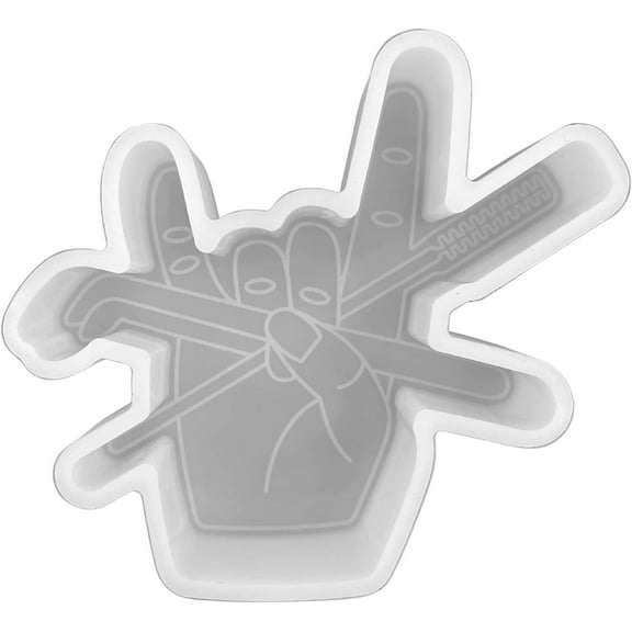 Lash Artist Hand Freshie Silicone Mold  Size 4.25" Wide x 3.6" Long x 0.8" Deep  Lashes  Lash Artist Mold for Freshie, Soap, Resin, Candles for Aroma Beads Heat Resistant