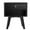 Black, variant on Algherohein Mid-Century Nightstand with 1 Drawer for Bedroom,Black,Adult