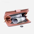 thumbnail image 4 of Cartera plegable con cremallera de gran capacidad y moda, cartera corta para mujer, 4 of 6