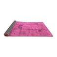 thumbnail image 2 of Ahgly Company Indoor Square Oriental Purple Industrial Area Rugs, 5' Square, 2 of 4