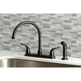 thumbnail image 3 of Kingston Brass KB795YLSP Yosemite 8-Inch Centerset Kitchen Faucet with Sprayer, Oil Rubbed Bronze, 3 of 5