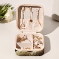 thumbnail image 6 of Sea Lion Travel Portable Square Jewelry Display and Decorative Box with Bracelet Holder - Ideal for Rings, Earrings, Necklaces, Bracelets, and More - Suitable for Girls and Women, 6 of 6