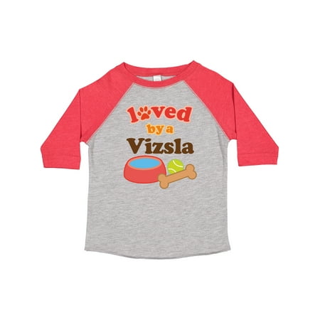 

Inktastic Vizsla Loved by a (Dog Breed) Gift Toddler Boy or Toddler Girl T-Shirt