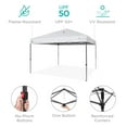 thumbnail image 5 of Best Choice Products 8x8ft Easy Setup Pop Up Canopy w/ 1-Button Setup, Wheeled Case, 4 Weight Bags - White, 5 of 9