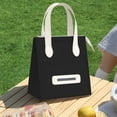 thumbnail image 1 of EGNMCR Organisateurs de Garde-Robe et Rangement Sac à Lunch Sac Isolé pour Riz Sac à Lunch Grande Capacité Sac à Glace Imperméable Sac à Lunch de Bureau Sac de Rangement Portatif Sac d'Isolation en Polyester, 1 of 6