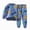 G870-Blue, variant on HFHAPW Toddler Baby Girl Boy Outfit Crewneck Long Sleeve Shirt Pullover Tops and Pants 2 Piece Clothes Set Fall Winter