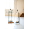 thumbnail image 2 of Kalalou Set of Three Nesting Demi Lune Wood and Iron Side Tables, 2 of 4