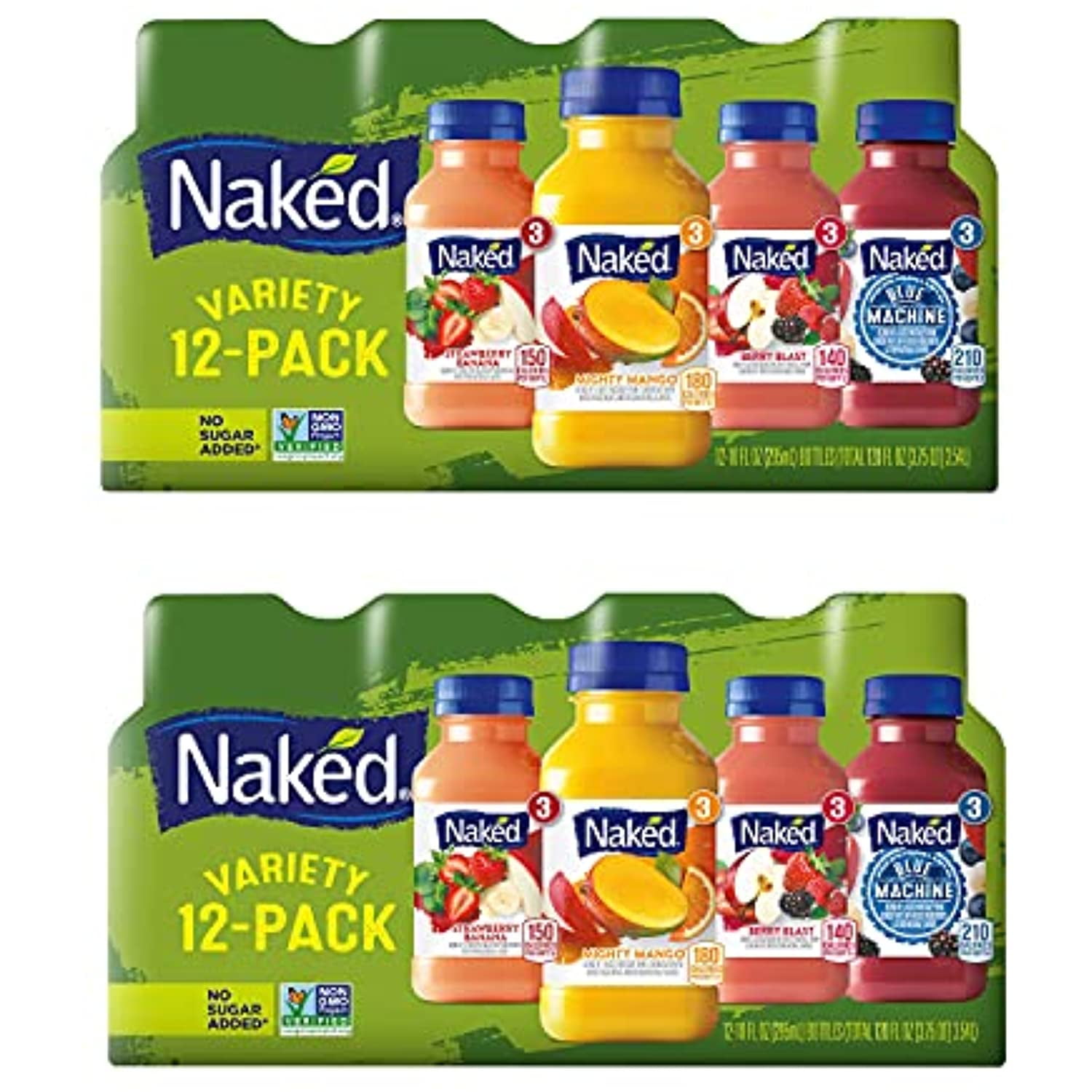 Gourmet Kitchn Naked Juice Variety Pack Strawberry Banana, Mighty