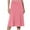 01 Pink, variant on Awdenio Skirts for Women Midi Length High Waist Silk Satin Elasticized Cheetah Casual Ladies Skirts