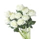 thumbnail image 1 of Yuarrent 10pcs plants rose artificial flower single decoration plants home in rose vase carefully decoration rose, home Decoración blanco, 1 of 6