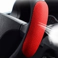 thumbnail image 4 of 38Cm Car Steering Wheel Cover Anti-Slip Sandwich Sport Type Protector Breathable Red, 4 of 10