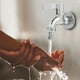 thumbnail image 5 of Grifo de agua montado en la pared para lavadora de baño y lavandería de acero inoxidable G1/2", 5 of 9