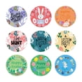 thumbnail image 4 of 90 piezas de pegatinas de feliz Pascua, recuerdos de fiesta, pegatinas de papel de Pascua para álbumes de recortes, sobres, bolsas de boda, Estilo E, 4 of 9