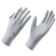 thumbnail image 1 of Guantes de protección solar para mujer, de verano, para exteriores, protección solar, finos, transpirables, antideslizantes, de hilo crudo, con fugas en los dedos, guantes deportivos para montar, 1 of 3