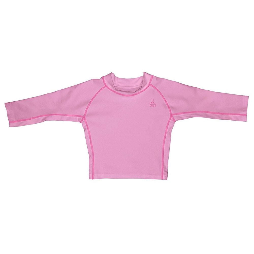 Iplay Baby & Toddler Long Sleeve Logo Rashguard Shirt, Light Pink 18M