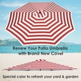 thumbnail image 2 of Yescom 10 Ft Patio Umbrella Replacement Canopy Market Table Top Sunshade Cover Market, 2 of 10