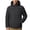 Black, variant on Iyufng Men's Color Block Hooded Puffer Jackets Horizontal Quilted Zip Up Winter Windproof Coat with Side Pockets and Elastic Cuffs