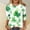 Yellow, variant on T Shirt St Patricks Day Round Neck Short Sleeve St Patricks Day T-Shirt for Women the Cure T-Shirt (White,L)