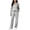 Gray, variant on 2 Piece Sets for Women Fall Outfits Loose Sweatshirt Wide Leg Sweatpants Matching Set Tracksuit Long Sleeve Half Zip Sweatsuit Matching Set