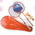 thumbnail image 1 of Raindrops 1Pair Green Badminton Racket with Balls Durable Lightweight Sports Set for Hand Eye Coordination, 1 of 7