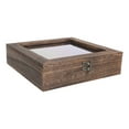thumbnail image 3 of EXHUMKY Display Cases 1Pack 20x20x4.5cm Square Shape Wood Insect Box Storage, 3 of 8