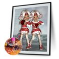 thumbnail image 3 of Cuadros Decorativos Pintura 5D DIY Big Eyes Girl Full Round Diamond Mosaic Art Ehuebsd Nuevos Originales, 3 of 9