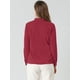 thumbnail image 5 of INSPIRE CHIC Blusa Elegante De Oficina De Trabajo Para Mujer, Camisa Plisada Con Cuello De Lazo Y Manga Larga Borgo?a M, 5 of 6