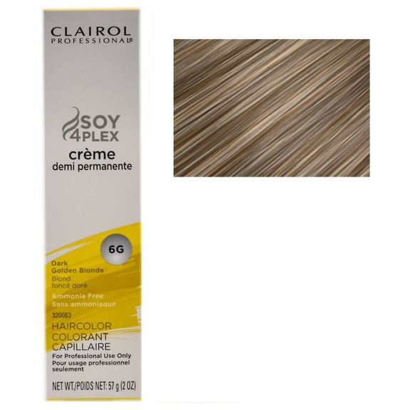 Clairol Professional Creme Demi Permanente Hair Color (Dark Golden Blonde - 6G)