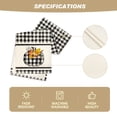 thumbnail image 6 of Smile Buffalo Plaid Watercolor Pumpkin Sunflower Thanksgiving Fall Table Runner 13 x 72, 6 of 8