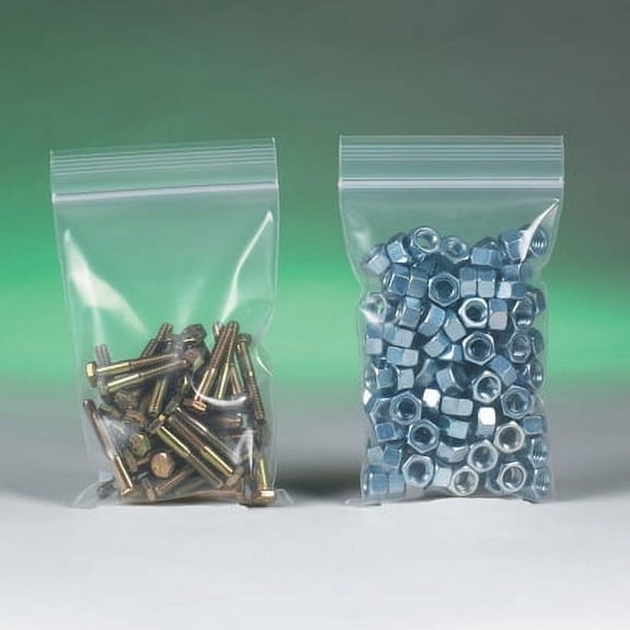 4 x 10" - 6 Mil Reclosable Poly Bags - 1000 Per Case
