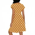 thumbnail image 5 of BUIGTTKLOP Summer Dress for Women Ruffle Sleeve Mini Dress Dotted Casual Flowy Buttton down Sundress with Pockets, 5 of 5