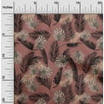 thumbnail image 2 of oneOone Velvet Pastel Red Fabric Tropical Sewing Material Print Fabric By The Yard 58 Inch Wide, 2 of 4