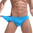 thumbnail image 5 of Pitauce Mens Low Rise Briefs Cooling Ice Silk Seamless Underwear Thin Bikini Underwear Quick Dry, 5 of 7