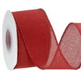 thumbnail image 1 of Uxcell Burlap Wired Ribbon Natural Jute Wired Edge Ribbons Solid Rustic Ribbon with Iron Wire for Crafts Gift Wrapping Red 2 in, 1 of 6