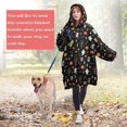 thumbnail image 5 of Halloween Critter Night Black Wearable Blanket Hoodie, Flannel Oversized Wearable Blanket with Sleeves & with Sleeves & Pockets, Comfort Gifts Ideas for Adult Men Women, 5 of 6