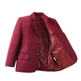 thumbnail image 3 of Visaccy Boys Burgundy Suits Slim Fit Dress Clothes Ring Bearer Outfit, 3 of 5