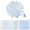 Blue and White, variant on 84 Pcs Precut Fabric Squares 5x5 inches, 100% Cotton Floral Quilting Fabric Bundle, Patchwork Squares for DIY Sewing Crafts and Scrapbooking