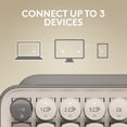 thumbnail image 4 of Logitech POP Keys Mechanical Wireless Keyboard with Customizable Emoji Keys, Durable Compact Design, Bluetooth or USB Connectivity, Multi-Device, OS, 4 of 10