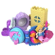 Polly Pocket Toys, Bracelet Treasures Wearables with Snap-Together Sections and Micro Doll