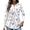 White Floral BF290, variant on Zeagoo Long Sleeve Shirts for Women V Neck Henley Tops Pleated Button Casual Dressy Blouses Fashion Tunic Outfits