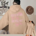 thumbnail image 2 of XINXIAOO Hoodies for Women Long Sleeve Womens Pullover Hoodie Graphic Hoodie Khaki Sweater Womens Fall Clothing Preppy Teen Clothes, 2 of 4