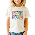 thumbnail image 5 of Kindergarten Crew Shirt for Girls Back to School First Day of Kinder Tee Natural Shirt 3T, 5 of 8
