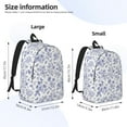 thumbnail image 4 of Daiia Floral Butterfly Vintage Canvas Backpack for Men and Women ,Hiking Backpack,Travel Laptop Bag for School,Large Capacity Backpack, 4 of 8