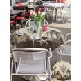 thumbnail image 5 of Outdoor Tablecloths with Umbrella Hole & Zipper, Vintage Flowers Round Tablecloth 54 Inch, Birds Retro Art Elegant Farmhouse Rustic Waterproof Table Cloth, Patio/Pool/Picnic Table Covers, 5 of 8