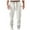 White, variant on WRKEKC Cargo Sweatpants for Men Leisure Solid Color Pocket Elastic Waist Drawstring Workwear Athletic Sweatpants for Men Active Wear Outfits