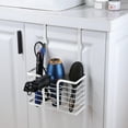 thumbnail image 4 of YIGII Hair Dryer Holder Adjustable Height - Hair Tool Organizer White Bathroom Hot Styling Tools Storage Wall Mounted/Cabinet Door, 4 of 7
